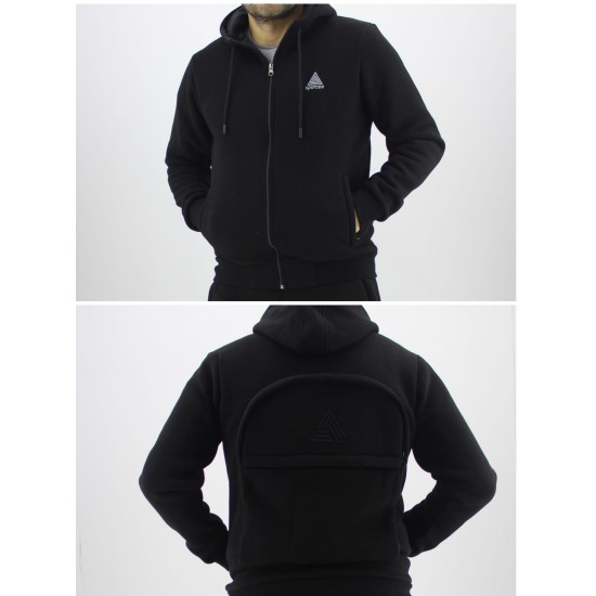 Çantalı Sweatshirt – Üç İplik Şardonlu Çantalı Sweatshirt – Üç İplik Şardonlu