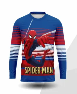 Spider-Man Örümcek Adam Dijital Baskılı Uzun Kollu Tişört